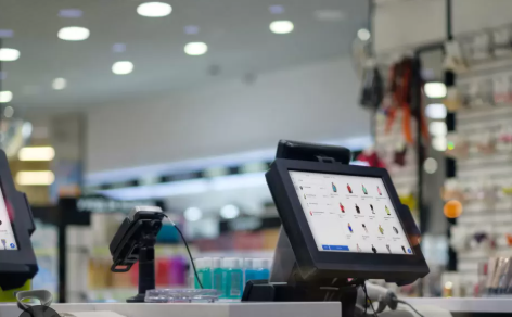 Retail POS terminal in a multi-system store environment illustrating retail stack fragmentation